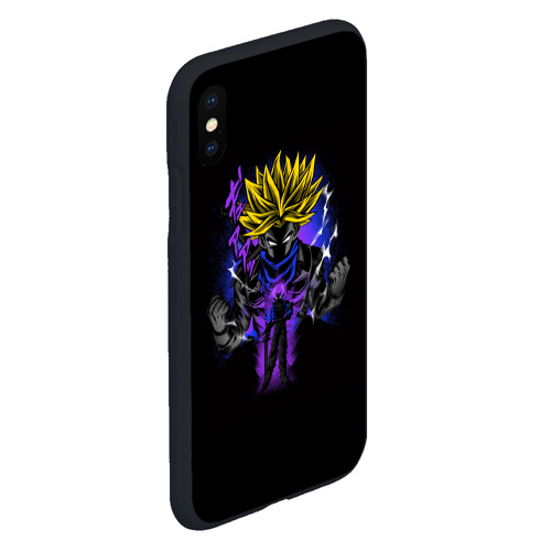 Чехол для iPhone XS Max матовый Dragon ball Rage аниме, цвет черный - фото 3