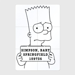 Магнитный плакат 2Х3 Simpson Bart Springfield
