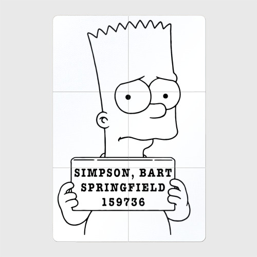 Магнитный плакат 2Х3 Simpson Bart Springfield