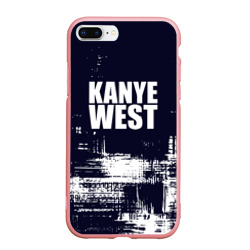 Чехол для iPhone 7Plus/8 Plus матовый Kanye west - краска