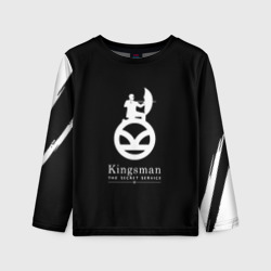 Детский лонгслив 3D Kingsman logo