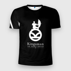 Мужская футболка 3D Slim Kingsman logo