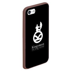 Чехол для iPhone 5/5S матовый Kingsman logo - фото 2