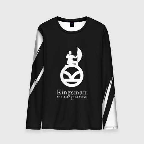 Мужской лонгслив 3D Kingsman logo, цвет 3D печать