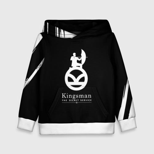 Детская толстовка 3D Kingsman logo, цвет белый