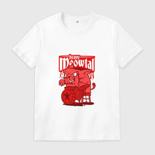 Мужская футболка хлопок Heavy Mewtal