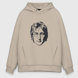 Мужское худи Oversize хлопок Битлз - Джон Леннон