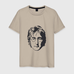 Битлз - Джон Леннон – Мужская футболка хлопок с принтом купить со скидкой в -20%