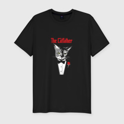Мужская футболка хлопок Slim The Catfather