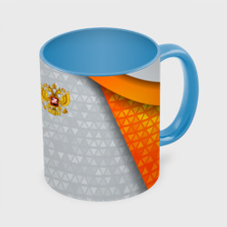 Кружка с полной запечаткой Orange & silver Russia