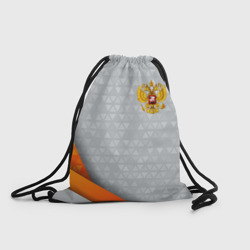 Рюкзак-мешок 3D Orange & silver Russia