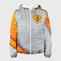 Женская куртка 3D Orange & silver Russia