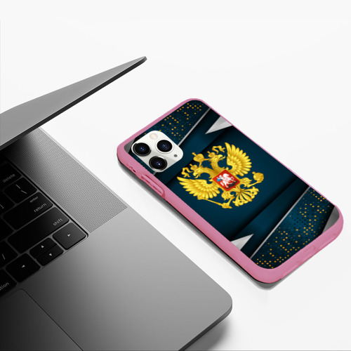 Чехол для iPhone 11 Pro Max матовый с принтом Russia - dark abstract, фото #5