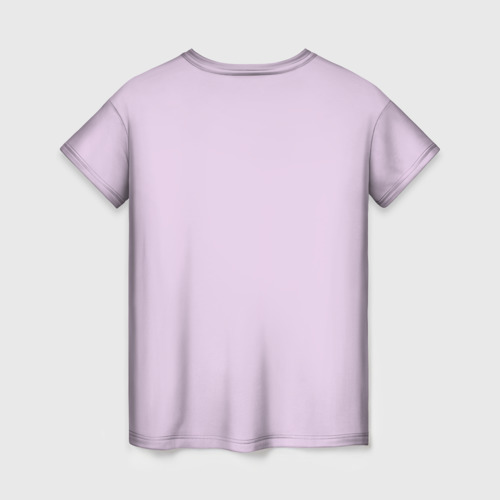 Женская футболка 3D с принтом Стройная гимнастка, вид сзади #1