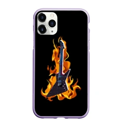 Чехол для iPhone 11 Pro Max матовый Leos Hellraator fire