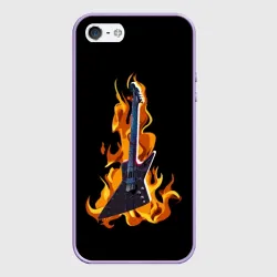 Чехол для iPhone 5/5S матовый Leos Hellraator fire