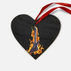 Деревянная игрушка Сердце Leos Hellraator fire