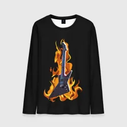Мужской лонгслив 3D Leos Hellraator fire