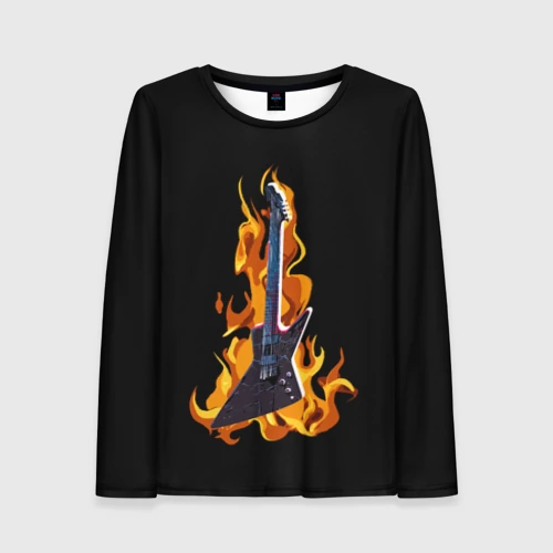 Женский лонгслив 3D Leos Hellraator fire