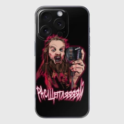 Чехол для iPhone 16 Pro Max силиконовый с защитой камеры Leos Расщепляяяй металл