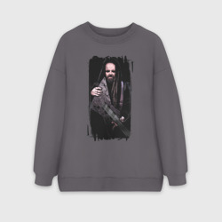 Женский свитшот oversize без начеса хлопок Leos HellRaator