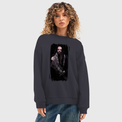 Женский свитшот oversize без начеса хлопок Leos HellRaator - фото 2