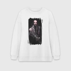 Женский свитшот oversize без начеса хлопок Leos HellRaator