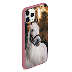 Чехол для iPhone 11 Pro матовый Белая лошадка - фото 2