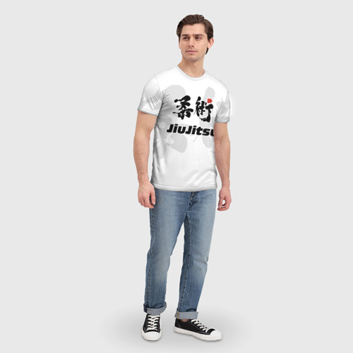 Мужская футболка 3D с принтом Джиу-джитсу Jiu-jitsu, вид сбоку #3