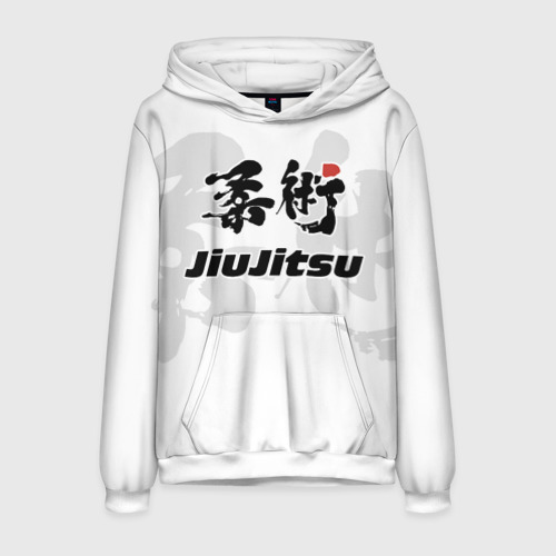 Мужская толстовка 3D Джиу-джитсу Jiu-jitsu, цвет белый