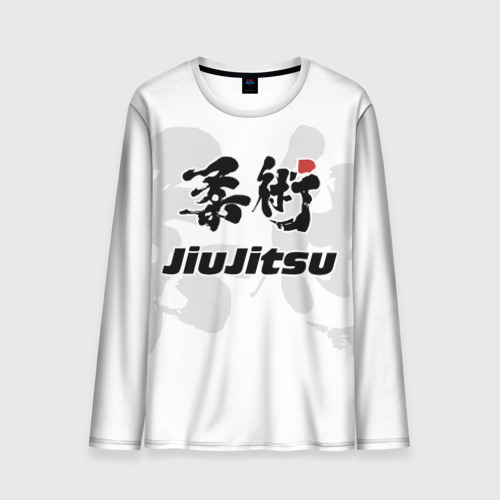 Мужской лонгслив 3D с принтом Джиу-джитсу Jiu-jitsu, вид спереди #2