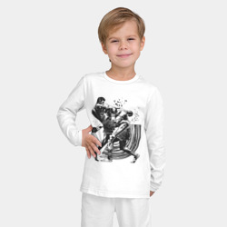 Детская пижама с лонгсливом хлопок Кикбоксинг - фото 2