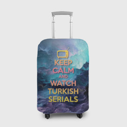 Чехол для чемодана 3D Keep calm and Watch serials