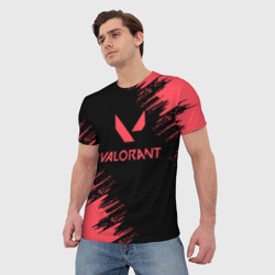 Мужская футболка 3D Valorant - краска - фото 2