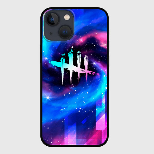 Чехол для iPhone 13 mini Dead by Daylight неоновый космос