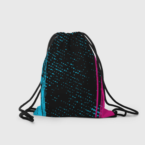 Рюкзак-мешок 3D The Sims - neon gradient: символ, надпись - фото 2