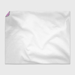 Плед с принтом Маша кошечка с сердечком для любого человека, вид спереди №4. Цвет основы: 3d (велсофт)