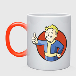 Кружка хамелеон Vault boy like