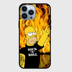 Чехол для iPhone 13 Pro Max Homer Simpson - Rock 'n' Roll!