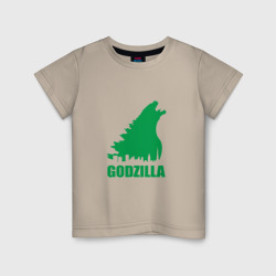 Детская футболка хлопок Green Godzilla