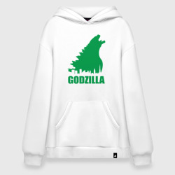 Худи SuperOversize хлопок Green Godzilla