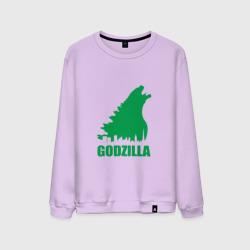 Мужской свитшот хлопок Green Godzilla