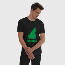 Мужская пижама хлопок Green Godzilla - фото 2