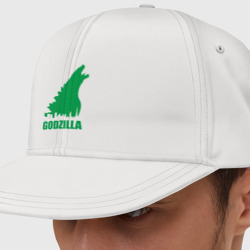 Кепка снепбек с прямым козырьком Green Godzilla