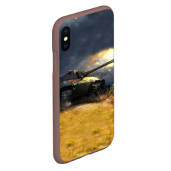 Чехол для iPhone XS Max матовый Танк Е100 - фото 2