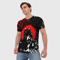 Мужская футболка 3D Куки шинобу - Мрачный Геншин - фото 2