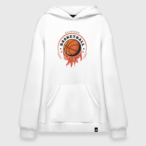 Худи SuperOversize хлопок Allstars Basketball, цвет белый