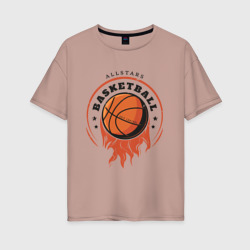 Женская футболка хлопок Oversize Allstars Basketball