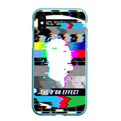 Чехол для iPhone XS Max матовый Homer Simpson - the d'oh effect glitch TV