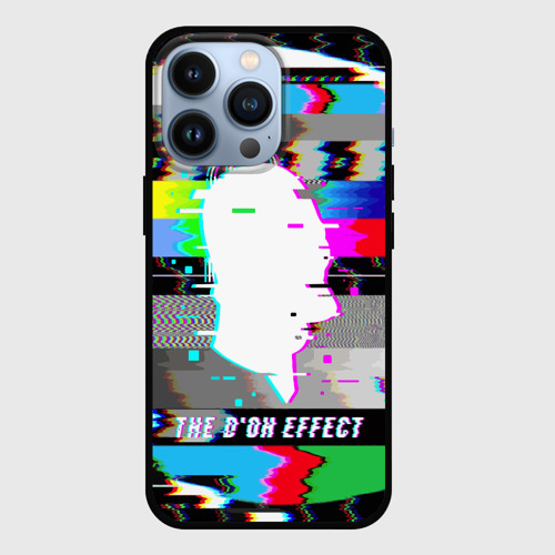 Чехол для iPhone 13 Pro Homer Simpson - the d'oh effect glitch TV, цвет черный